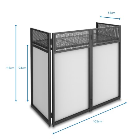 VONYX DB4 Pro Dj Booth System 1.1m