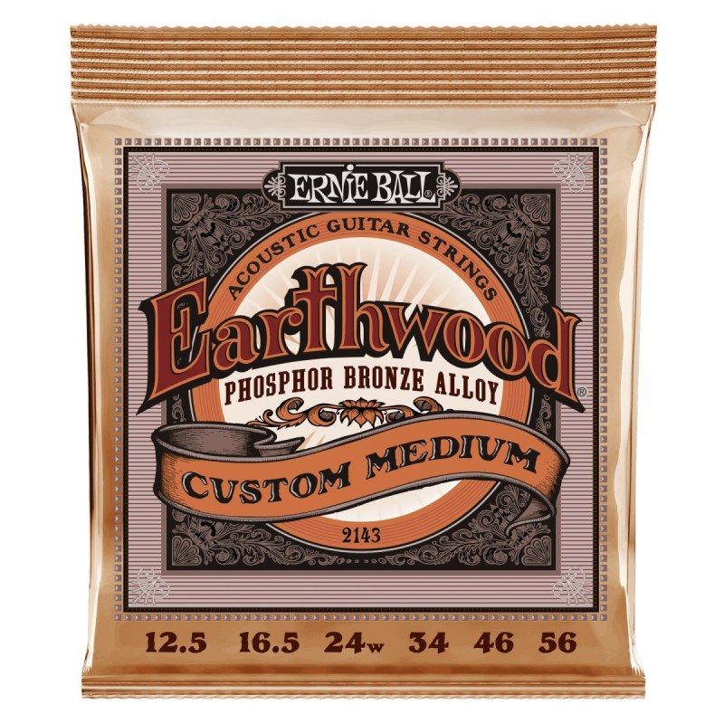 Ernie Ball 2143 Earthwood Phosphor Bronze 12.5-56
