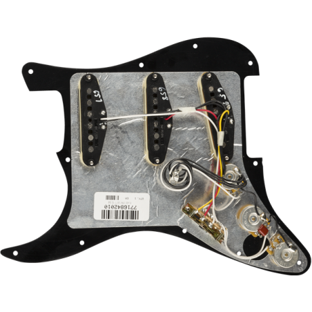 Fender Pre-Wired Pickguard Strat Tex-Mex SSS BK