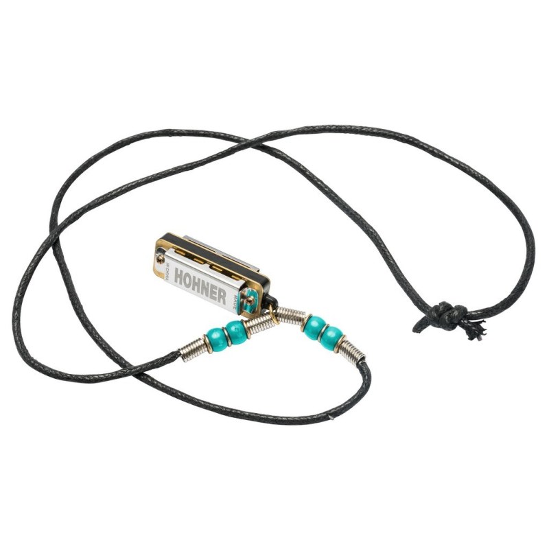 Hohner Mini Harp Necklace Light Blue