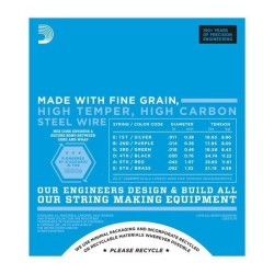 D'Addario EXL116 Med Top/Heavy BTM 11-52
