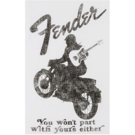 Fender Jaguar Women's Sleeveless T-Shirt White L