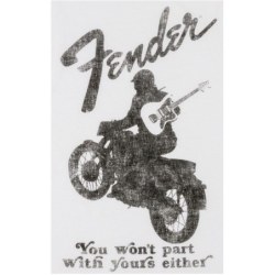 Fender Jaguar Women's Sleeveless T-Shirt White L