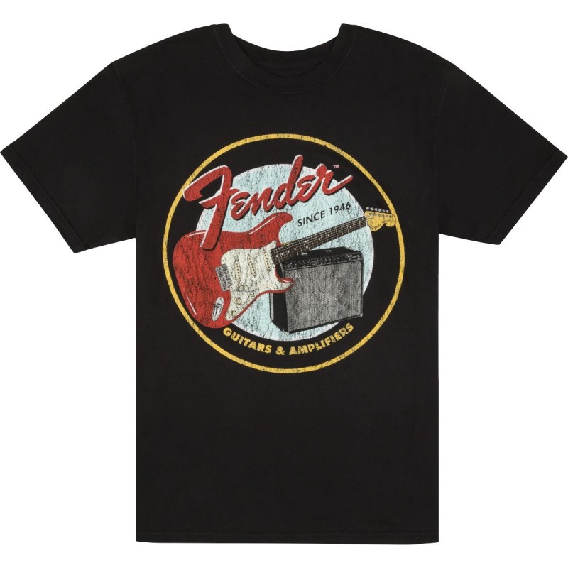 Fender Guitars & Amplifiers T-shirt Black