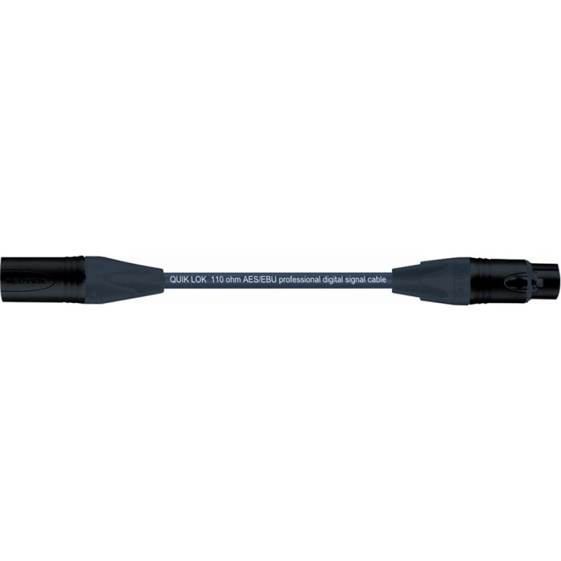 Quik Lok C-AES/EBU Black
