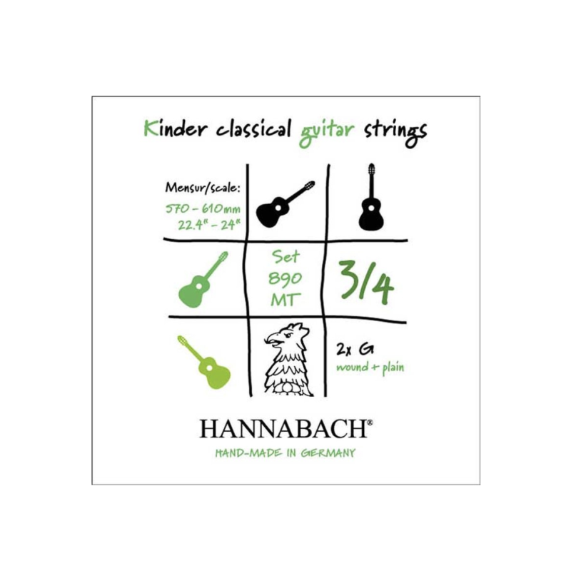 Hannabach 3/4 Serie 890 Silver