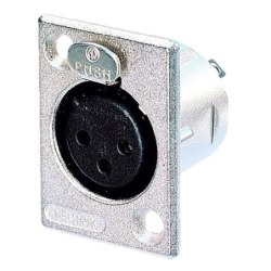 Neutrik NC3FP-1 Silver