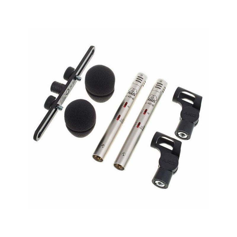 AKG C451B Matched Pair Black