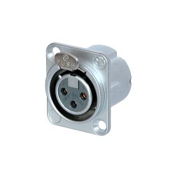 Neutrik NC3FD-LX-HE Silver