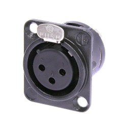 Neutrik NC3FD-L-B-1 Black
