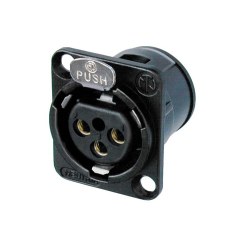Neutrik NC3FD-V-B Black