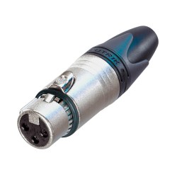 Neutrik NC3FXX-EMC Silver