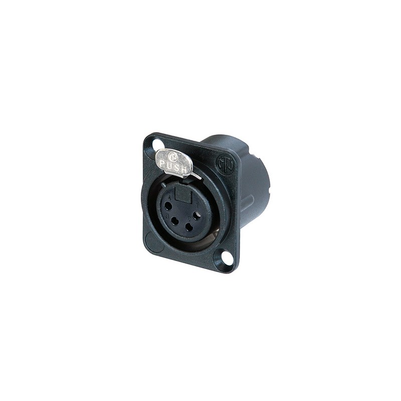 Neutrik NC4FD-LX-BAG Black