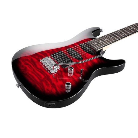 Ibanez GSA60QA-TRB Transparent Red Burst