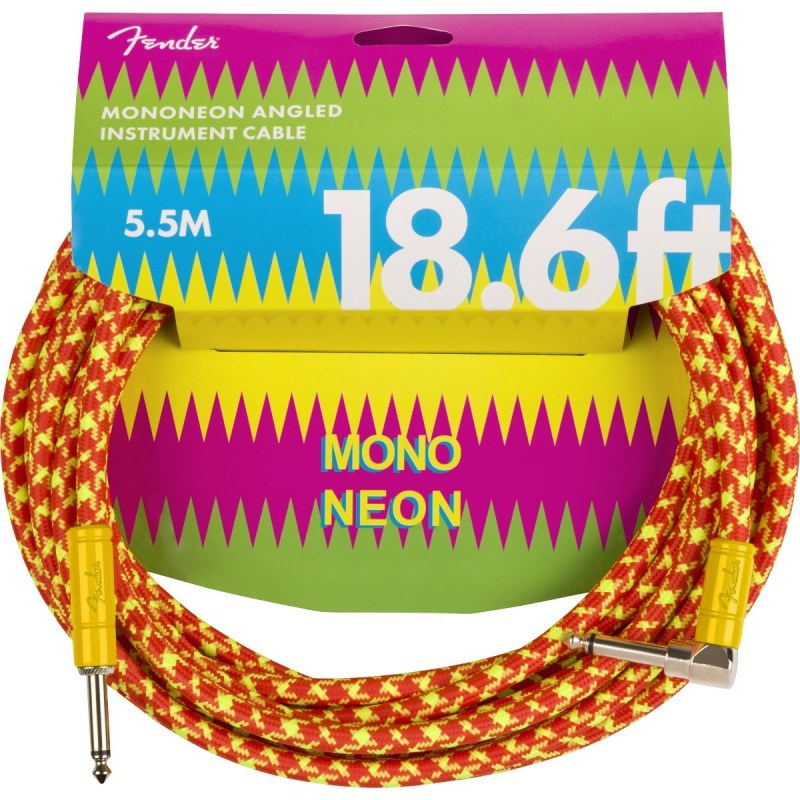 Fender MonoNeon Instrument Cable 18.6' Orange