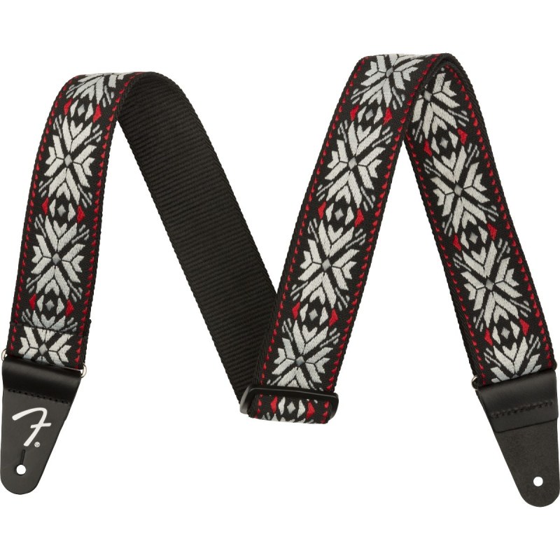 Fender Tracolla Pasadena Woven Red Snowflake
