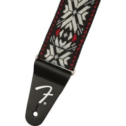 Fender Tracolla Pasadena Woven Red Snowflake