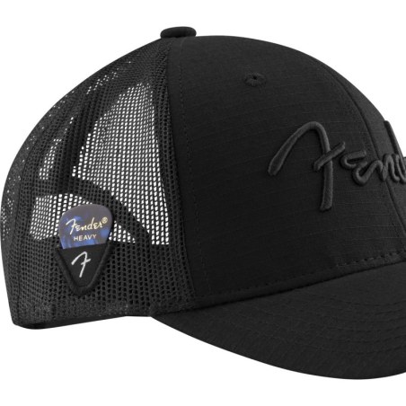 Fender Snap Back Pick Holder Hat Black