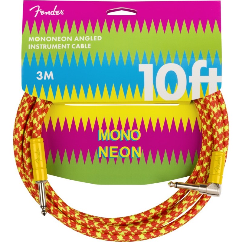 Fender MonoNeon Instrument Cable 10' Orange