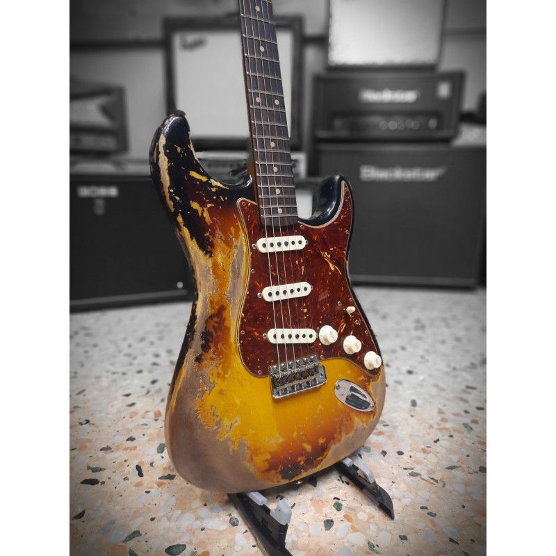 Fender Custom Shop 61 Strat Super Heavy Relic Aged 3C SB