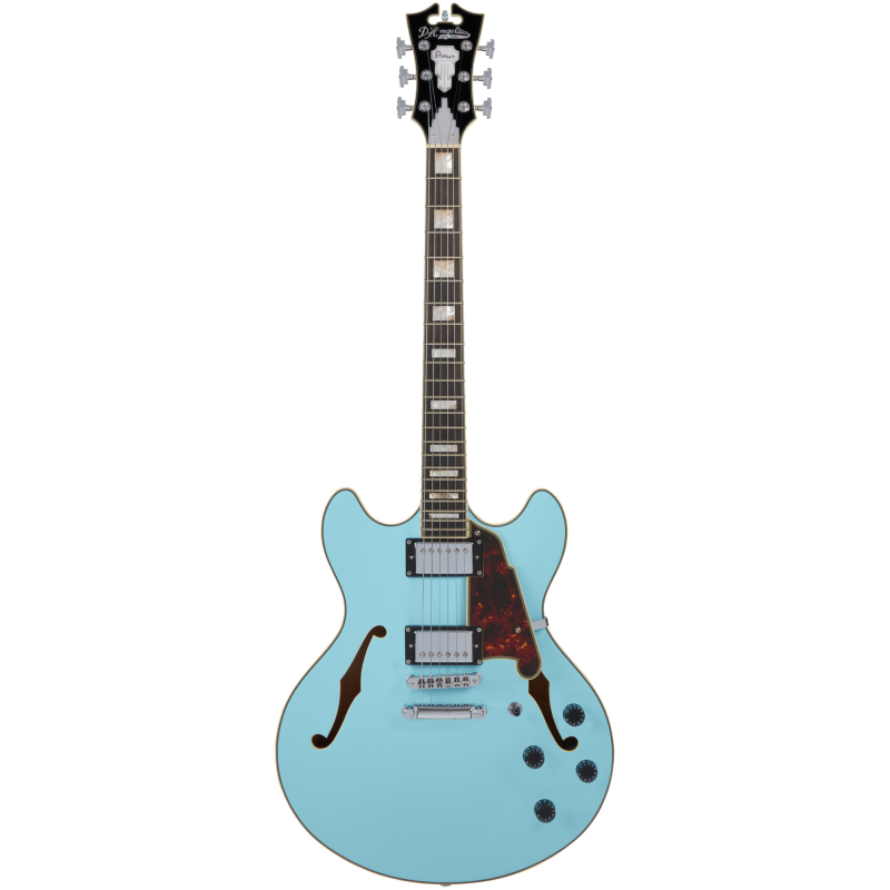 D'Angelico Premier DC Sky Blue Stopbar
