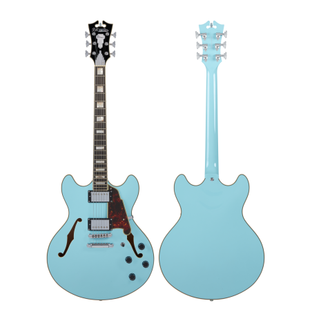 D'Angelico Premier DC Sky Blue Stopbar