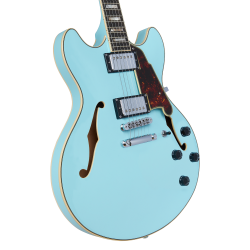 D'Angelico Premier DC Sky Blue Stopbar