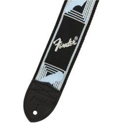 Fender Monogrammed Strap Black/Grey/Blue