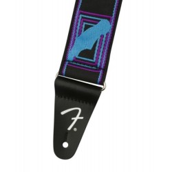 Fender Tracolla Neon Monogrammed Blue & Purple 2"