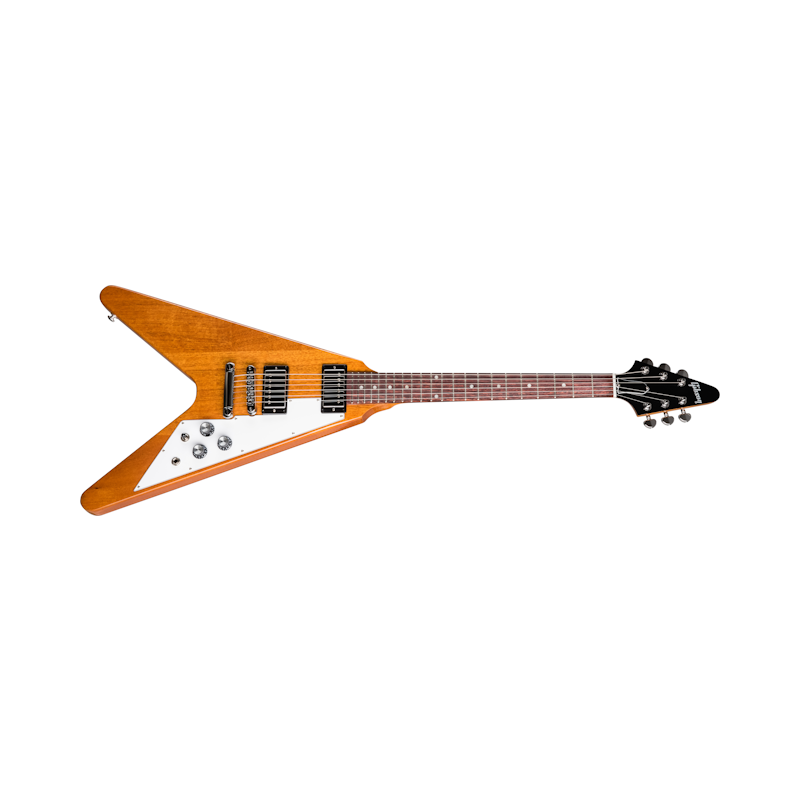 Tastiera HPL nera destra Flying V chitarra elettrica mogano corpo e collo Tastiera HPL nera destra Flying V chitarra elettrica mogano corpo e collo
