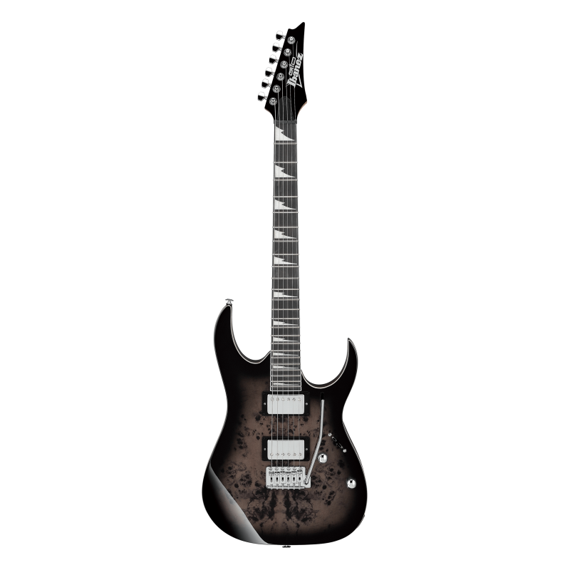 Ibanez GRG220PA1-BKB Transparent Brown Black Burst