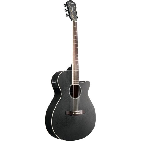 Ibanez AEG7MH-WK Weathered Black Open Pore