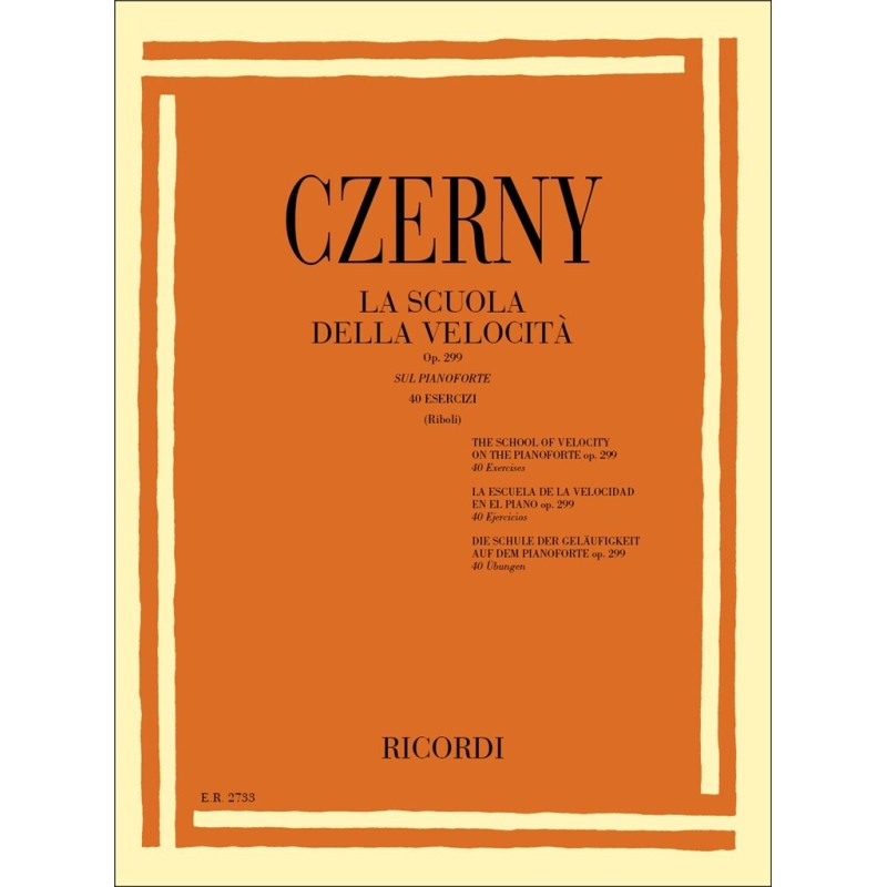 Czerny La scuola della velocità sul pianoforte