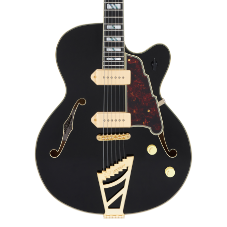 D'Angelico Excel 59 Solid Black Stairstep