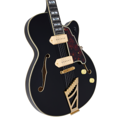D'Angelico Excel 59 Solid Black Stairstep