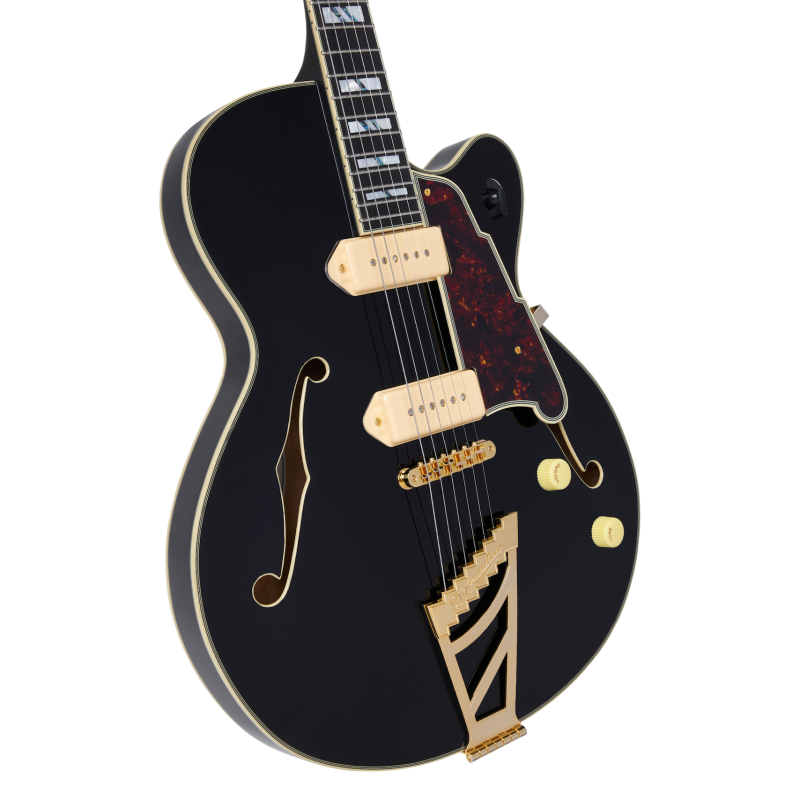 D'Angelico Excel 59 Solid Black Stairstep