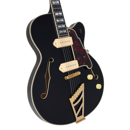 D'Angelico Excel 59 Solid Black Stairstep