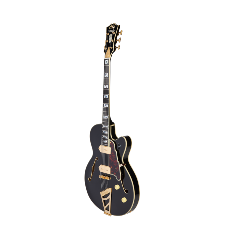 D'Angelico Excel 59 Solid Black Stairstep