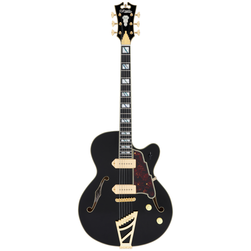 D'Angelico Excel 59 Solid Black Stairstep
