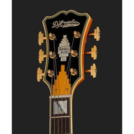 D'Angelico Excel DC XT (with stop-bar tailpiece) Vintage Natural Quilt