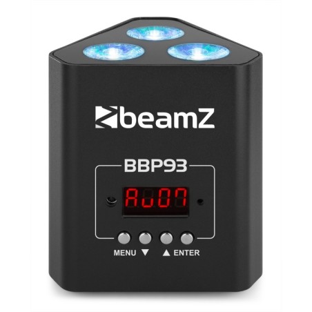 Beamz BBP93 Battery Uplight Par 3x 10W