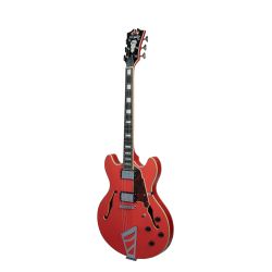 D'Angelico Premier DC Fiesta Red Stairstep
