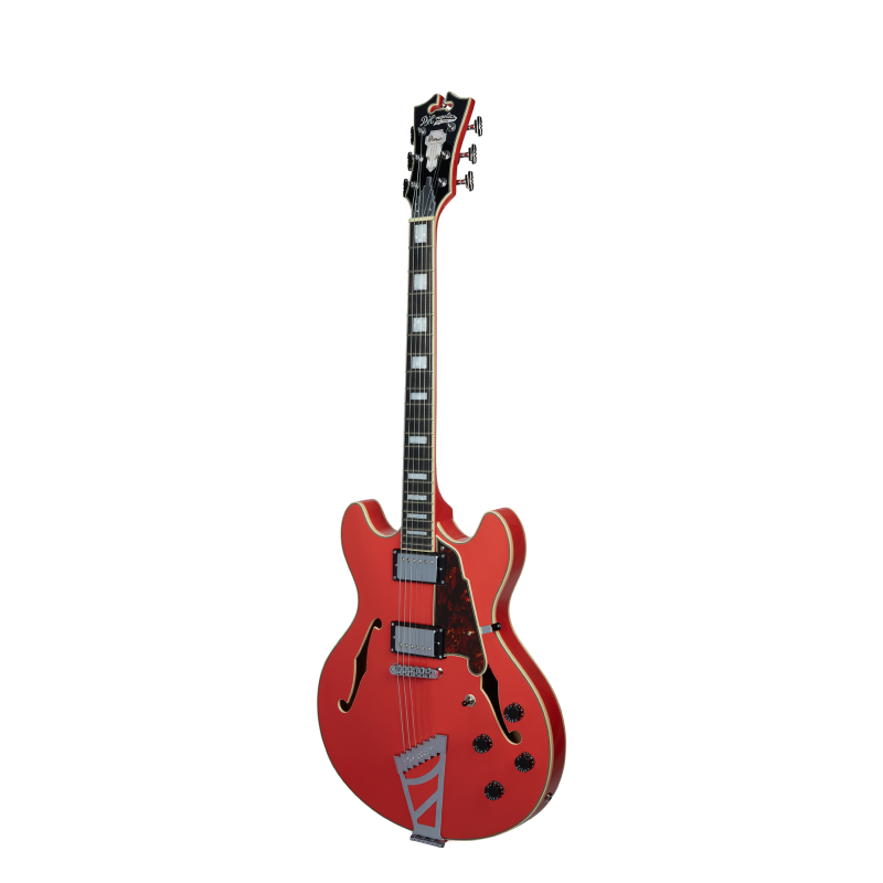 D'Angelico Premier DC Fiesta Red Stairstep - Chitarra semiacustica
