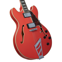 D'Angelico Premier DC Fiesta Red Stairstep