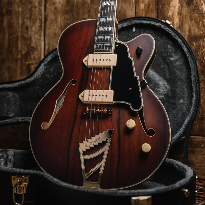 D'Angelico Deluxe 59 Satin Brown Burst - Chitarra semiacustica