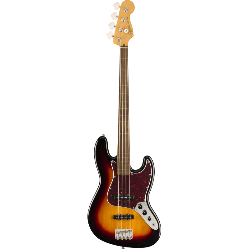 Squier Classic Vibe 60s Jazz Bass FL LRL Fretless Sunburst