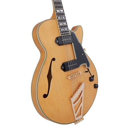 D'Angelico Deluxe SS Baritone Satin Honey