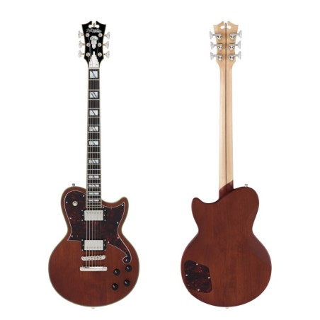 D'Angelico Deluxe Atlantic Baritone Satin Walnut