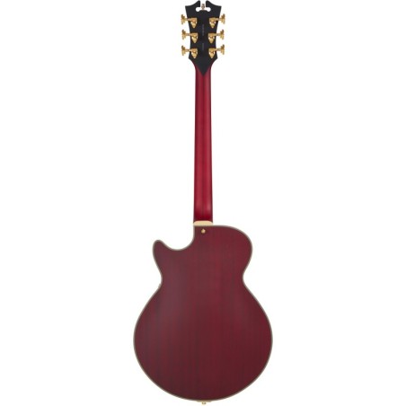 D'Angelico Deluxe SS Baritone Satin Trans Wine