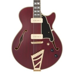 D'Angelico Deluxe SS Satin Trans Wine